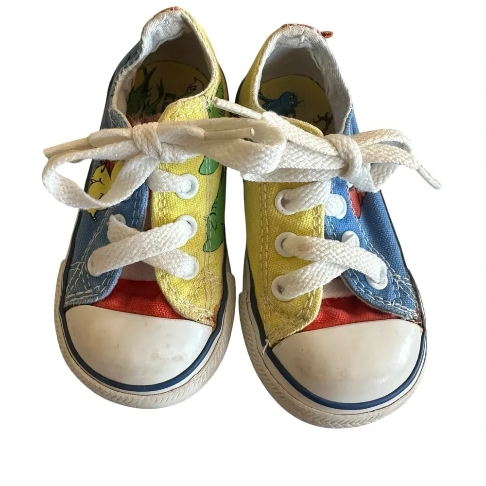 Converse Dr. Seuss Kids Sneakers - Blue, Yellow, Red